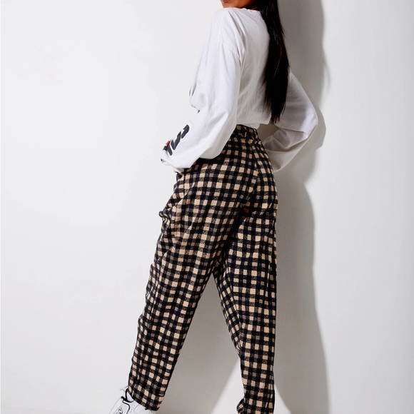 Motel Rocks Misca Trouser 90s Grunge Checked NWT! - Picture 2 of 7